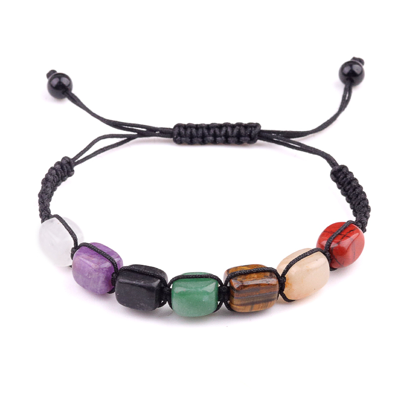 Healing Crystals Set Chakra Quartz Kits in Wooden Box  Stone Bracelet  Hexagonal Column Pyramid Spirit Pendulum