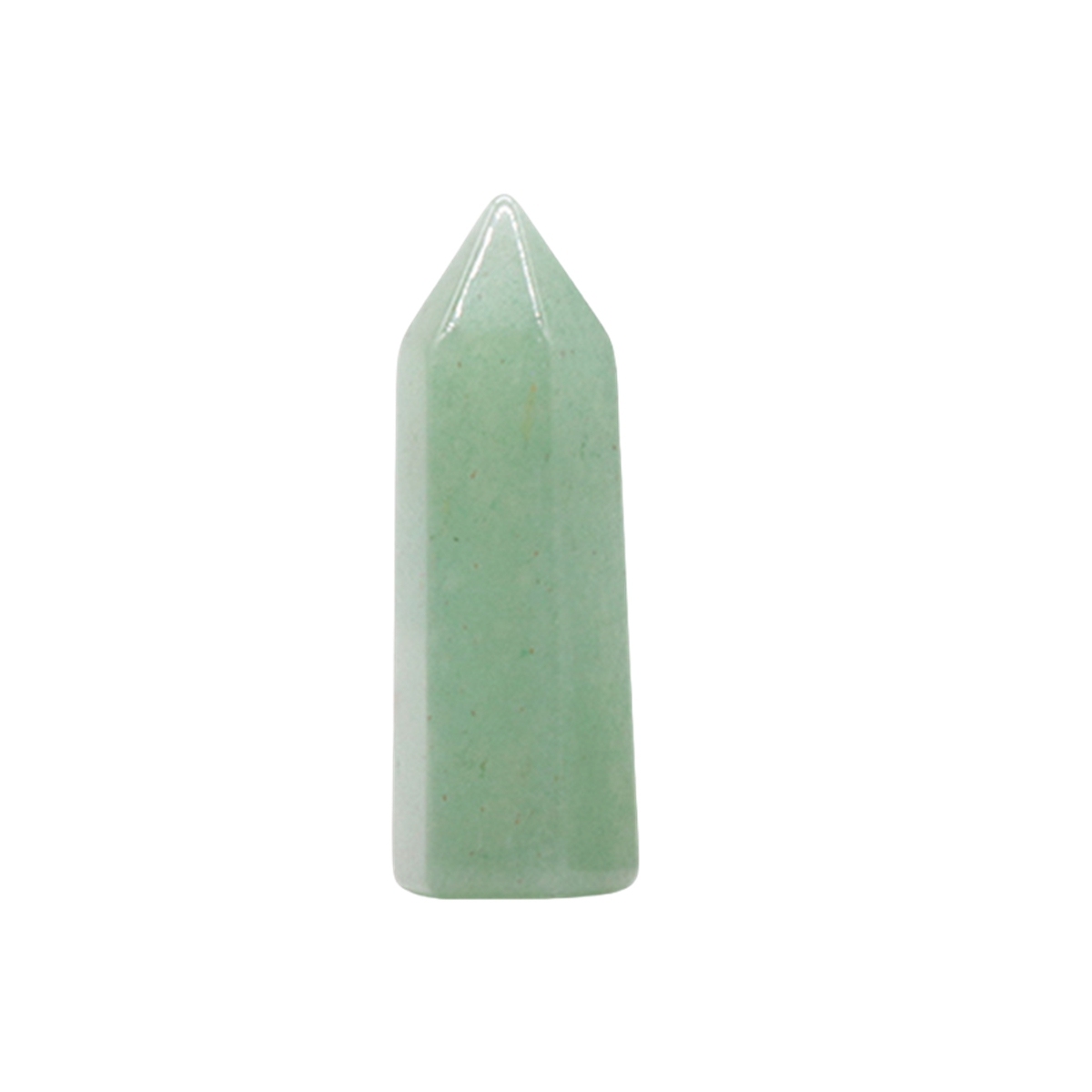Natural Gemstone 12X38MM Single Pointed Hexagonal Prism Beads No Hole for Making Jewelry Home office Decoration