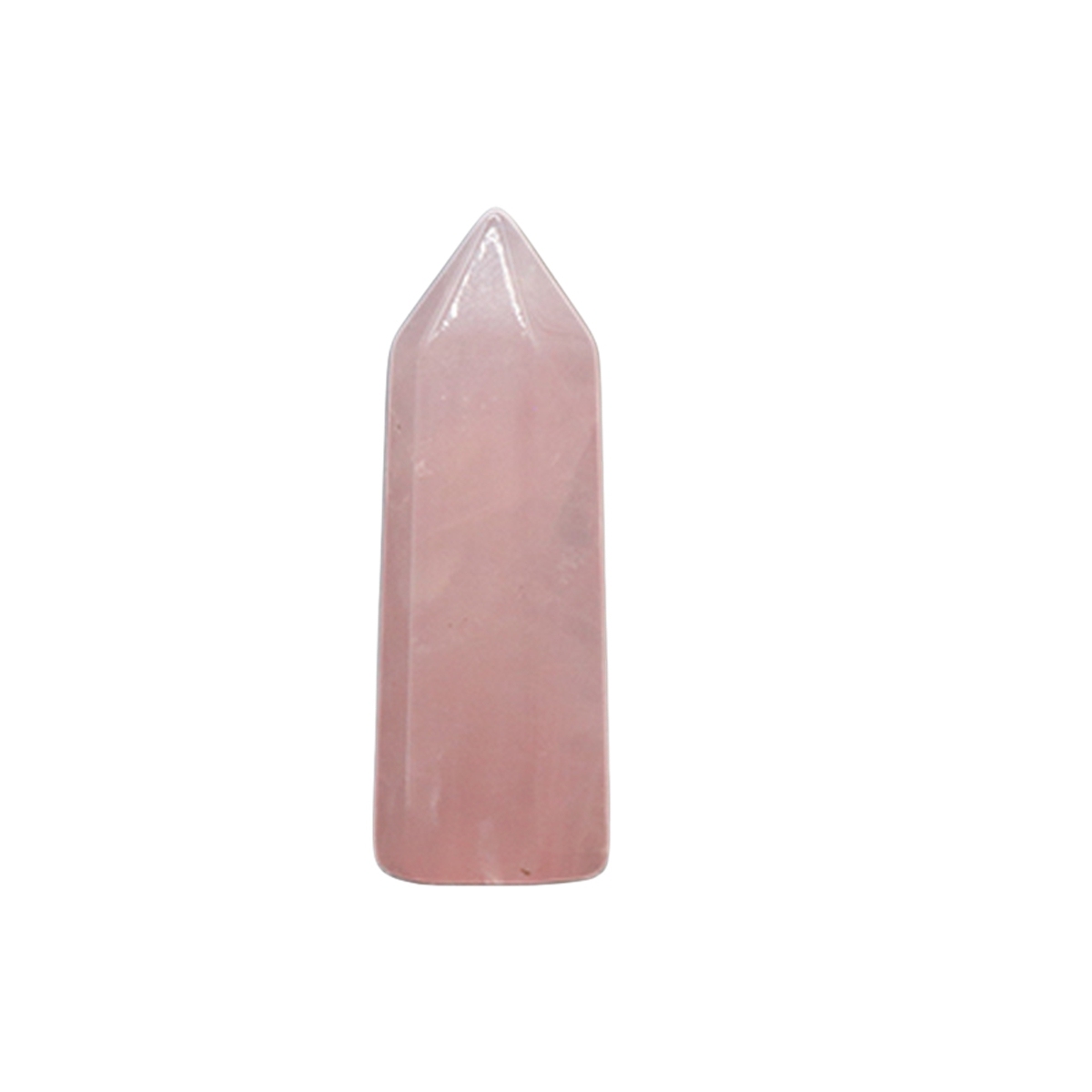 Natural Gemstone 12X38MM Single Pointed Hexagonal Prism Beads No Hole for Making Jewelry Home office Decoration