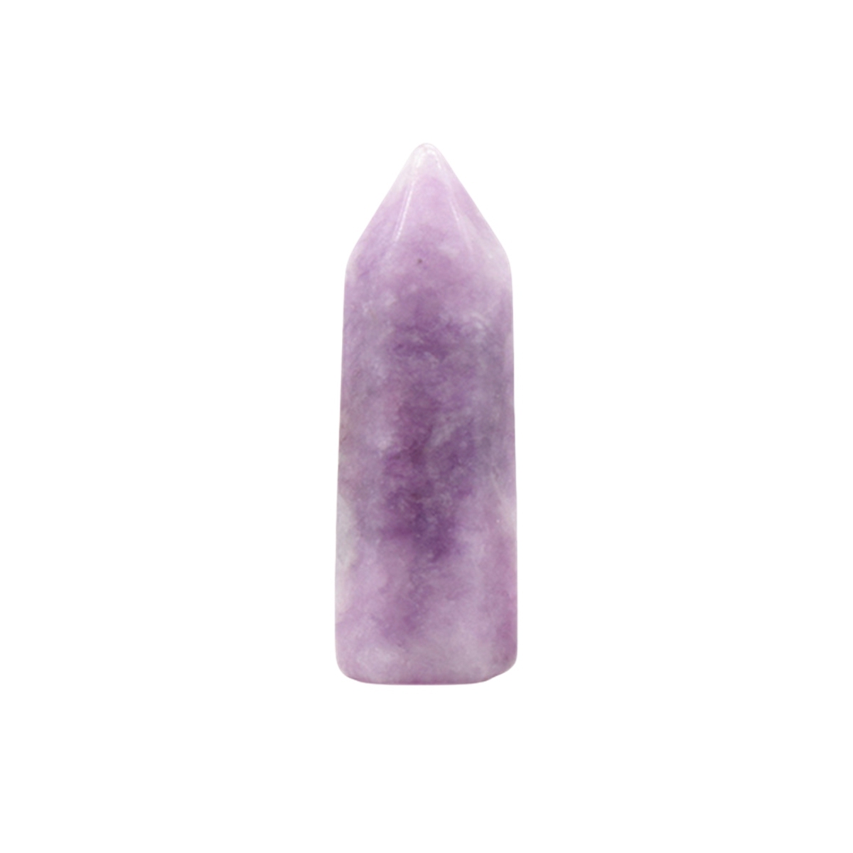Natural Gemstone 12X38MM Single Pointed Hexagonal Prism Beads No Hole for Making Jewelry Home office Decoration