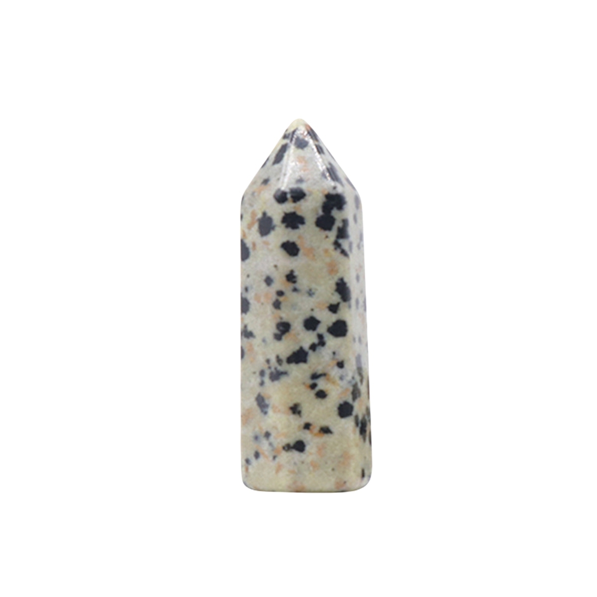 Natural Gemstone 12X38MM Single Pointed Hexagonal Prism Beads No Hole for Making Jewelry Home office Decoration