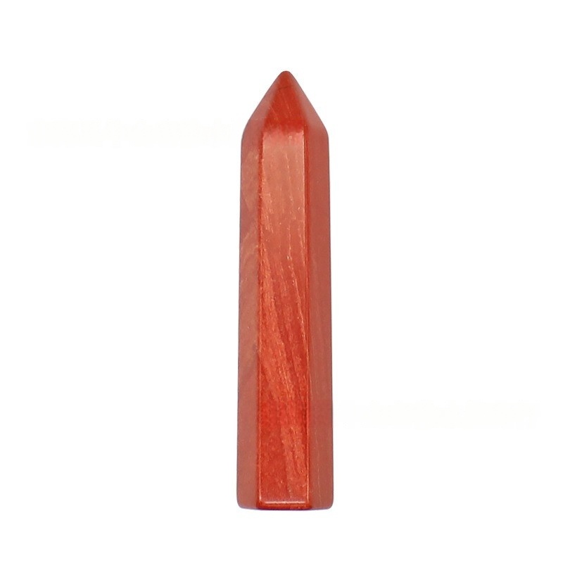 10X50MM Single Pointed Hexagonal Prism Gemstone Beads No Hole for Making Jewelry Home office Decoration