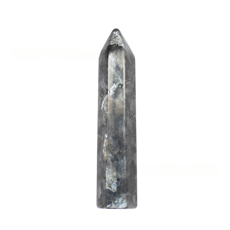10X50MM Single Pointed Hexagonal Prism Gemstone Beads No Hole for Making Jewelry Home office Decoration