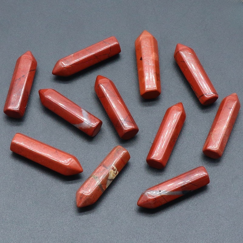 8X32MM Single Pointed Hexagonal Prism Beads No Hole