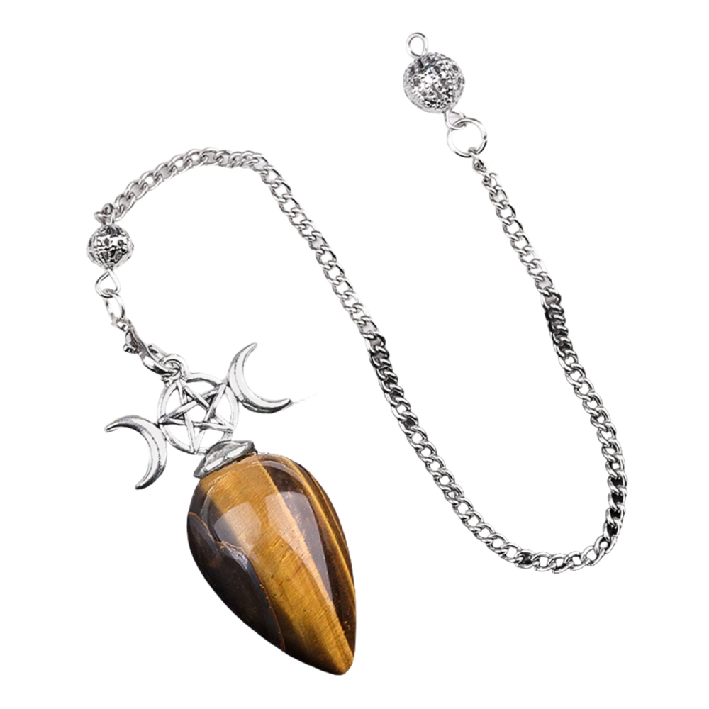 Waterdrop Gemstone Pendant Pendulum  for for Dowsing, Spiritual Pointed Crystals for Witchcraft Supplies, Divination Tools #SP1902