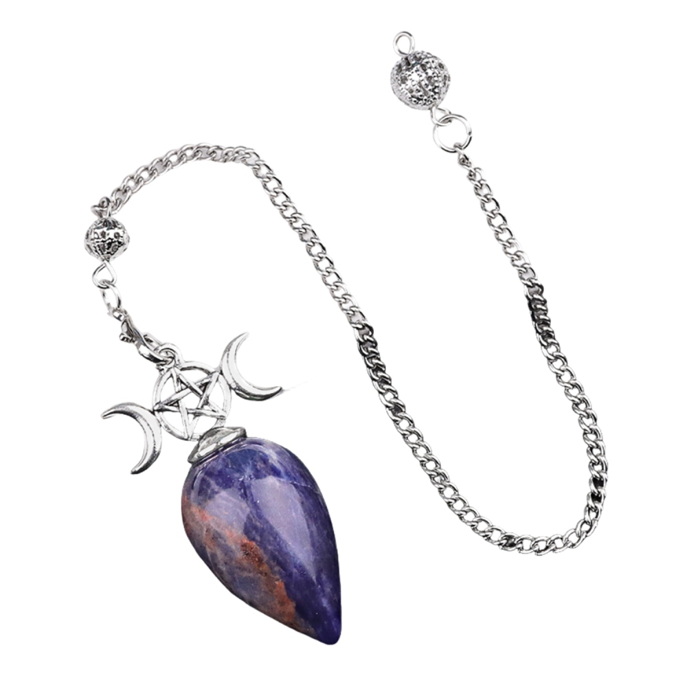 Waterdrop Gemstone Pendant Pendulum  for for Dowsing, Spiritual Pointed Crystals for Witchcraft Supplies, Divination Tools #SP1902