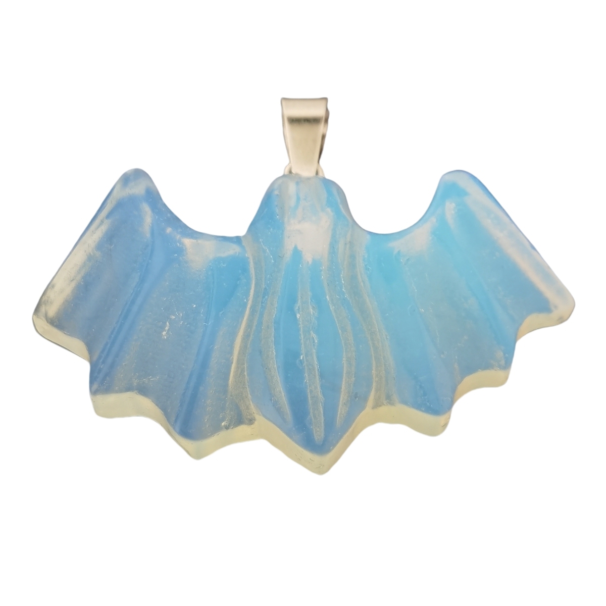 1.5Inch Handmade Craved Bat Gemstone Pendant for Making Jewelry