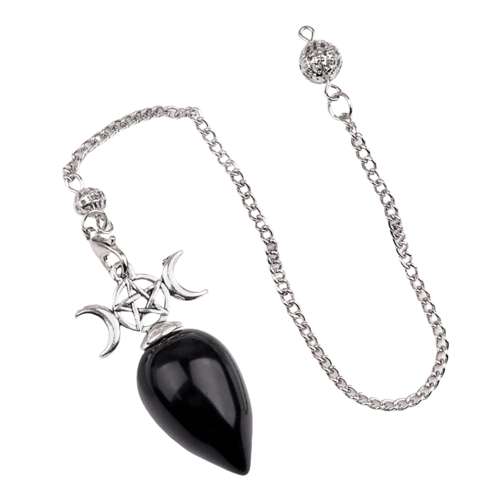 Waterdrop Gemstone Pendant Pendulum  for for Dowsing, Spiritual Pointed Crystals for Witchcraft Supplies, Divination Tools #SP1902