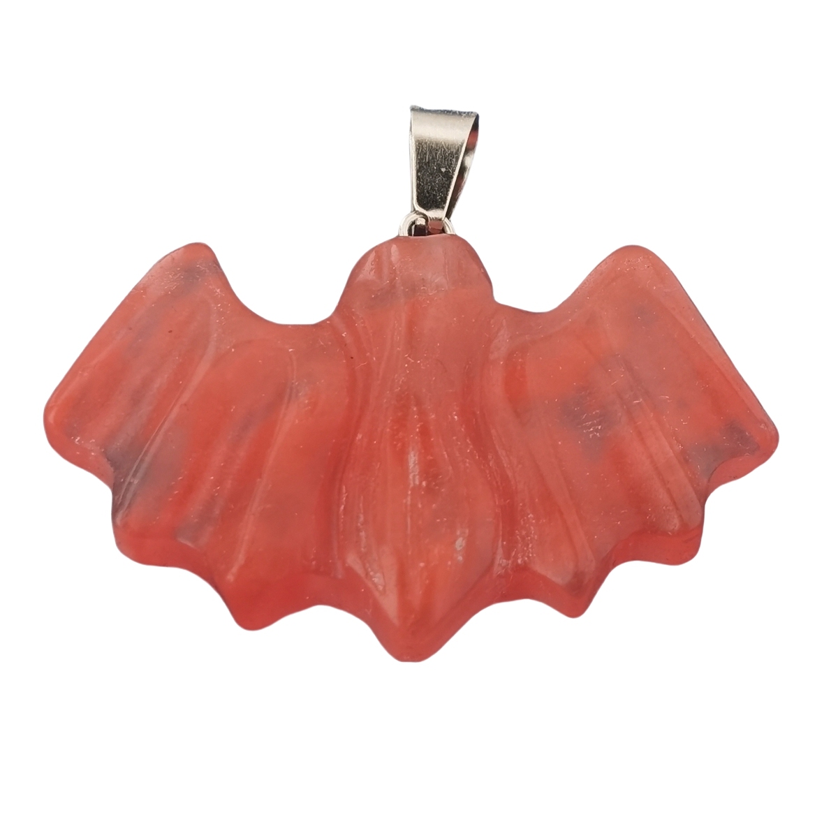 1.5Inch Handmade Craved Bat Gemstone Pendant for Making Jewelry