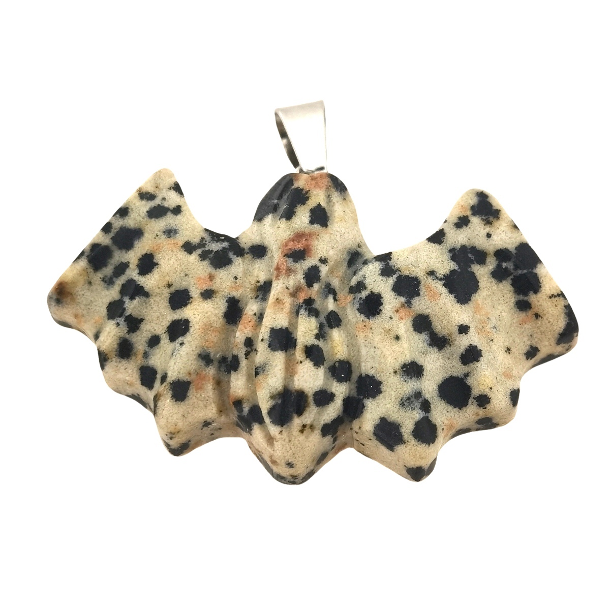 1.5Inch Handmade Craved Bat Gemstone Pendant for Making Jewelry