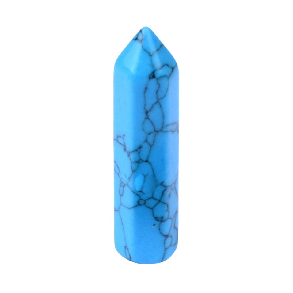 8X32MM Single Pointed Hexagonal Prism Beads No Hole