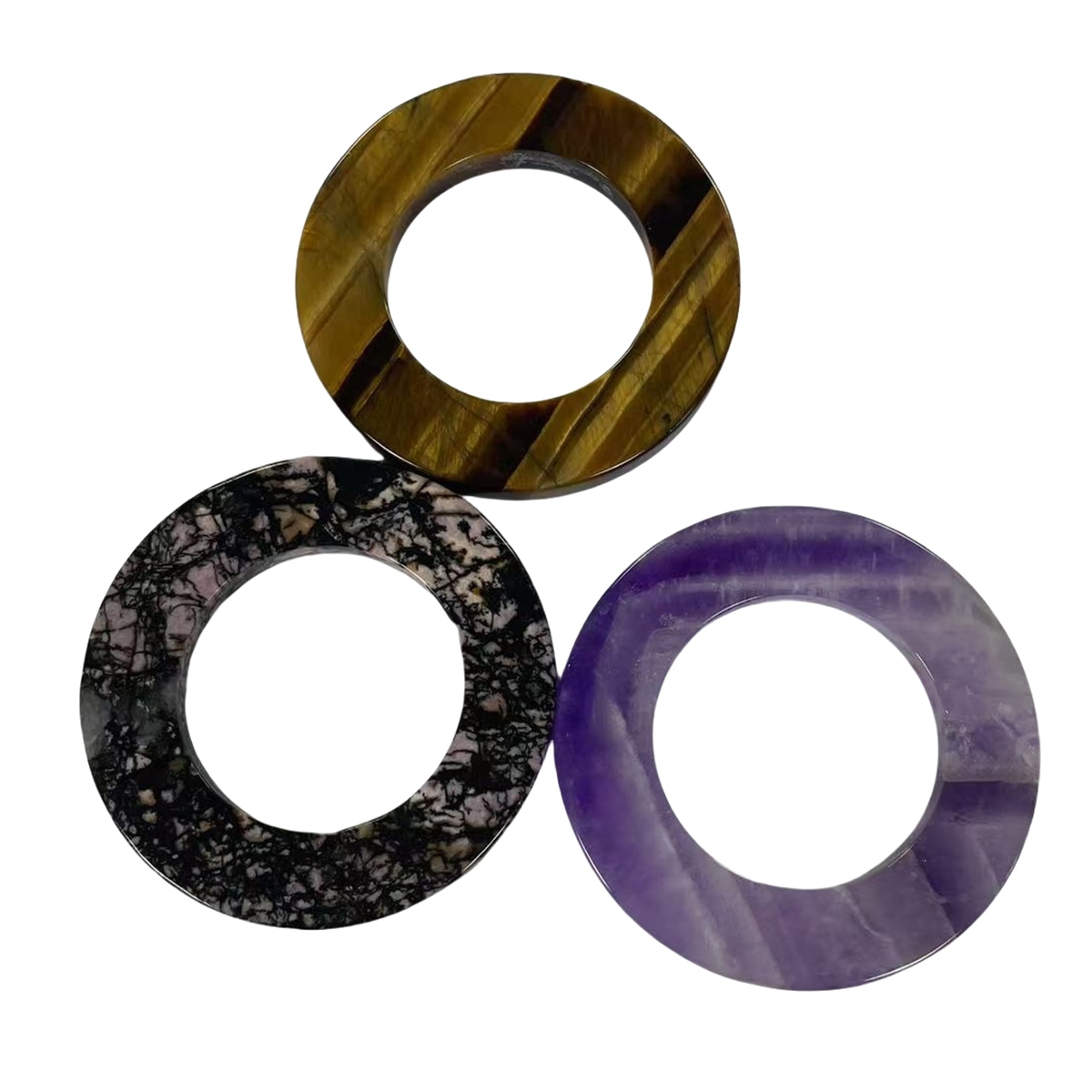 Customized 60MM Flat Circle Gemstone (60X12X6MM) for Making Jewelry