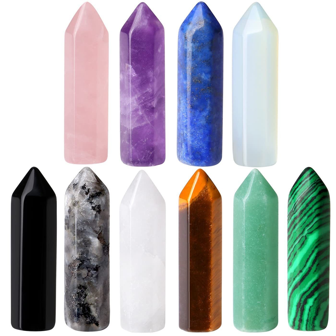 8X32MM Single Pointed Hexagonal Prism Beads No Hole