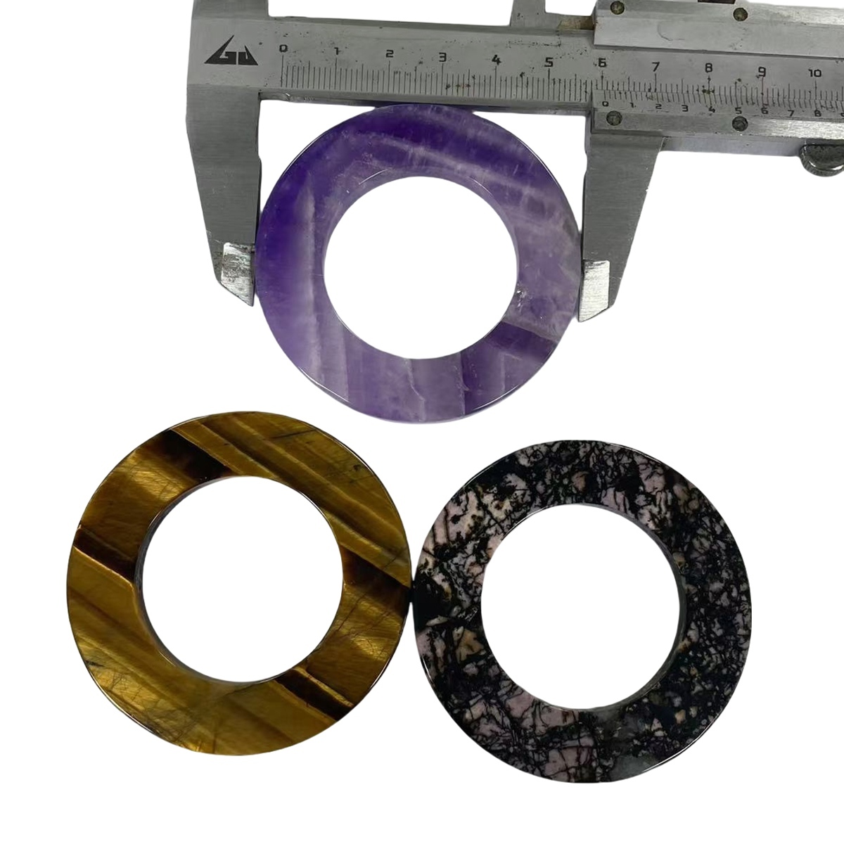 Customized 60MM Flat Circle Gemstone (60X12X6MM) for Making Jewelry