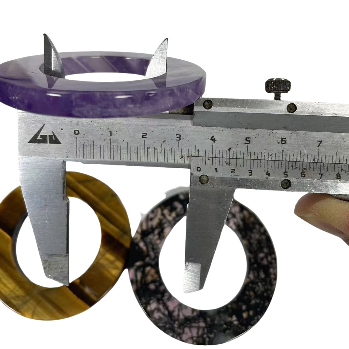 Customized 60MM Flat Circle Gemstone (60X12X6MM) for Making Jewelry