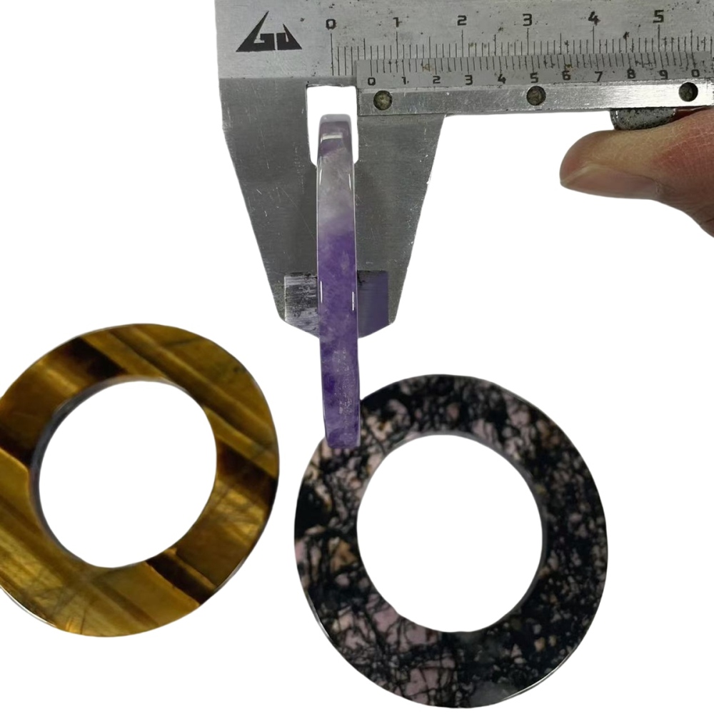 Customized 60MM Flat Circle Gemstone (60X12X6MM) for Making Jewelry