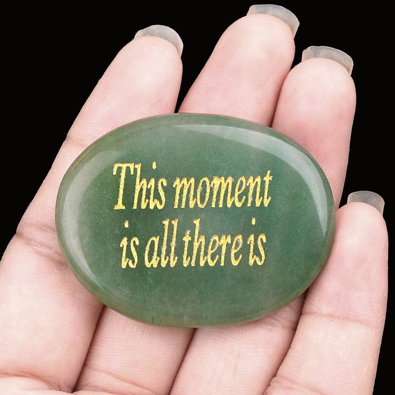 Thumb Worry Stone for Anxiety Stress Relief Chakra Crystals Oval Gemstone Meditation Home Decor Valentines Day Gift