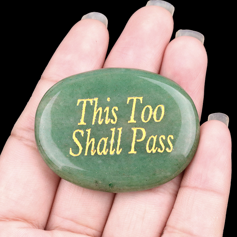 Clear Crystal Thumb Worry Stone for Anxiety Stress Relief Chakra Crystals Oval Gemstone Meditation Home Decor Valentines Day Gift