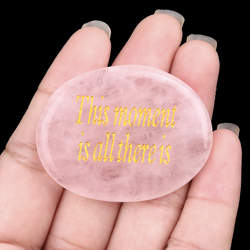 Thumb Worry Stone for Anxiety Stress Relief Chakra Crystals Oval Gemstone Meditation Home Decor Valentines Day Gift