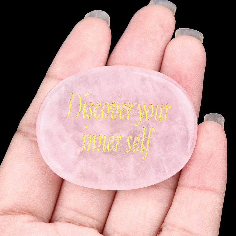 Thumb Worry Stone for Anxiety Stress Relief Chakra Crystals Oval Gemstone Meditation Home Decor Valentines Day Gift
