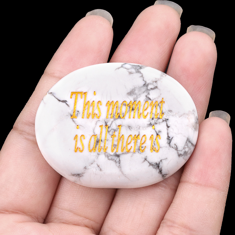 Clear Crystal Thumb Worry Stone for Anxiety Stress Relief Chakra Crystals Oval Gemstone Meditation Home Decor Valentines Day Gift