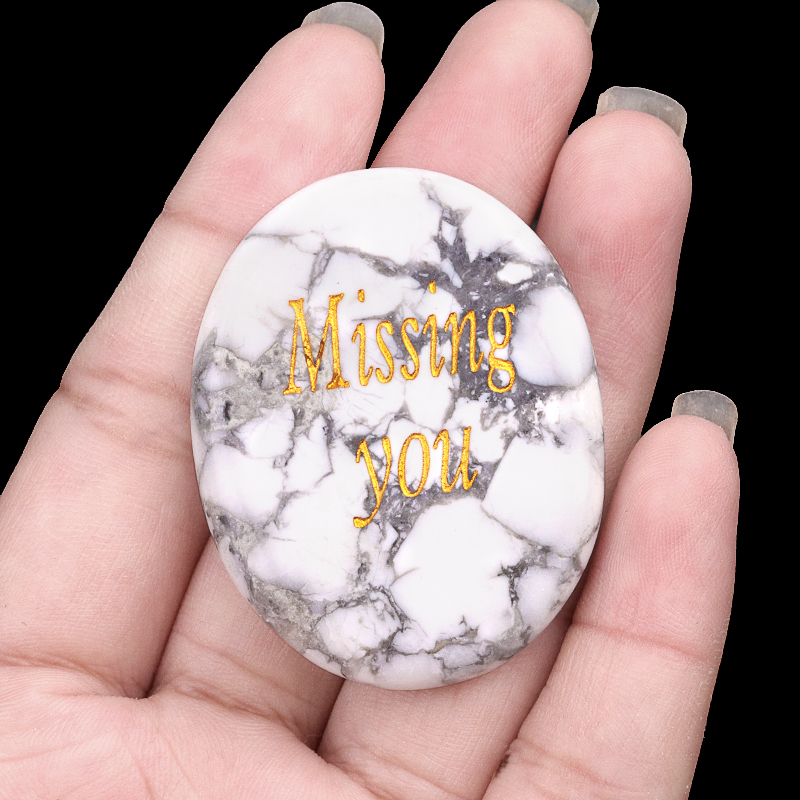 Clear Crystal Thumb Worry Stone for Anxiety Stress Relief Chakra Crystals Oval Gemstone Meditation Home Decor Valentines Day Gift