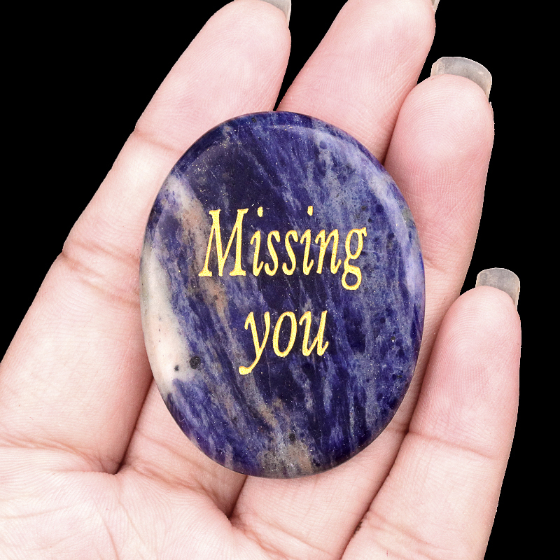 Thumb Worry Stone for Anxiety Stress Relief Chakra Crystals Oval Gemstone Meditation Home Decor Valentines Day Gift