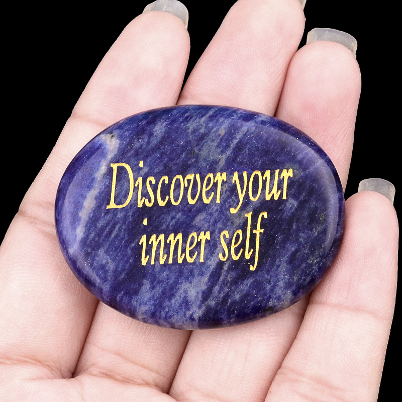 Thumb Worry Stone for Anxiety Stress Relief Chakra Crystals Oval Gemstone Meditation Home Decor Valentines Day Gift