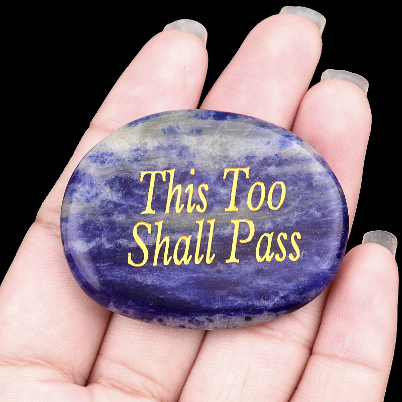 Thumb Worry Stone for Anxiety Stress Relief Chakra Crystals Oval Gemstone Meditation Home Decor Valentines Day Gift