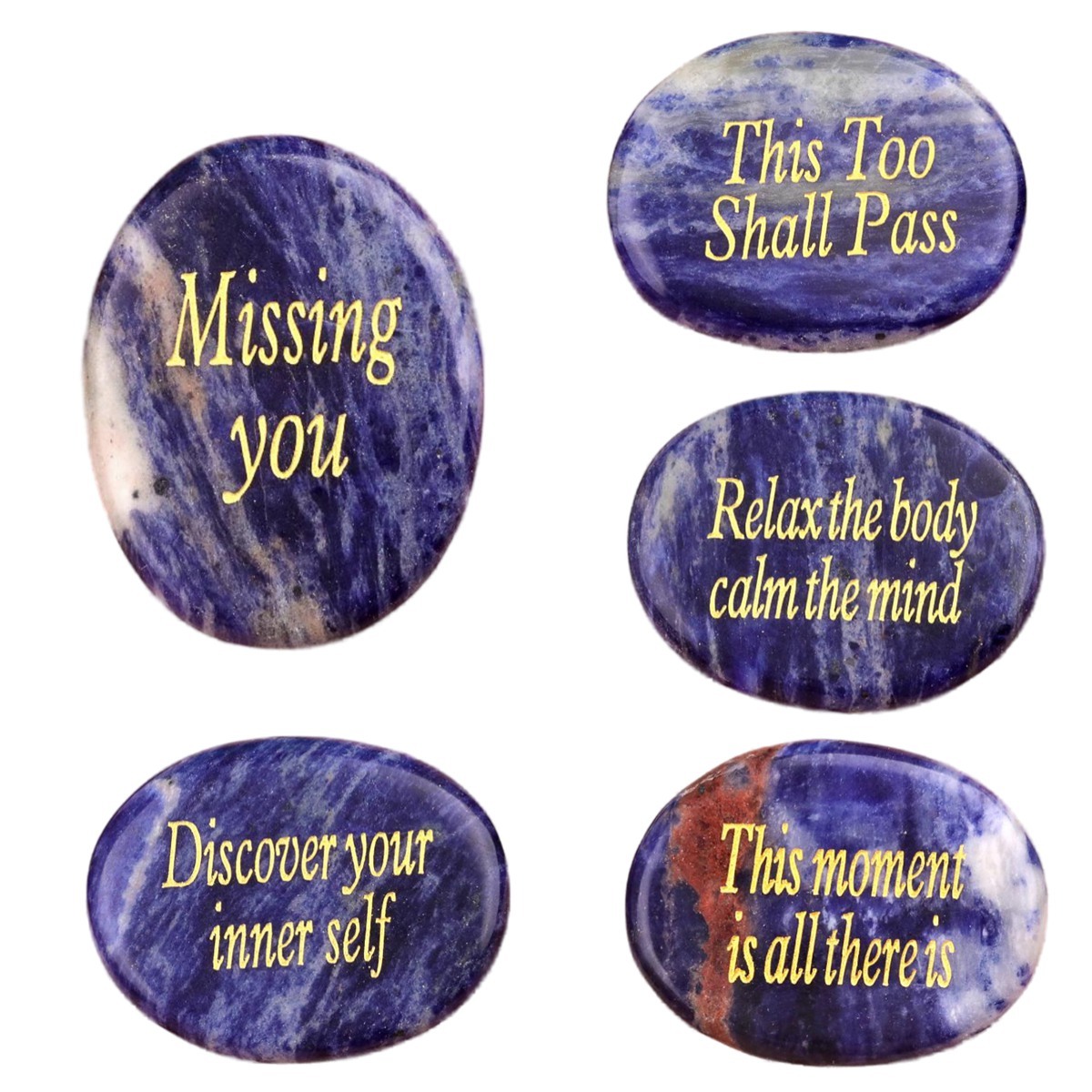 Thumb Worry Stone for Anxiety Stress Relief Chakra Crystals Oval Gemstone Meditation Home Decor Valentines Day Gift