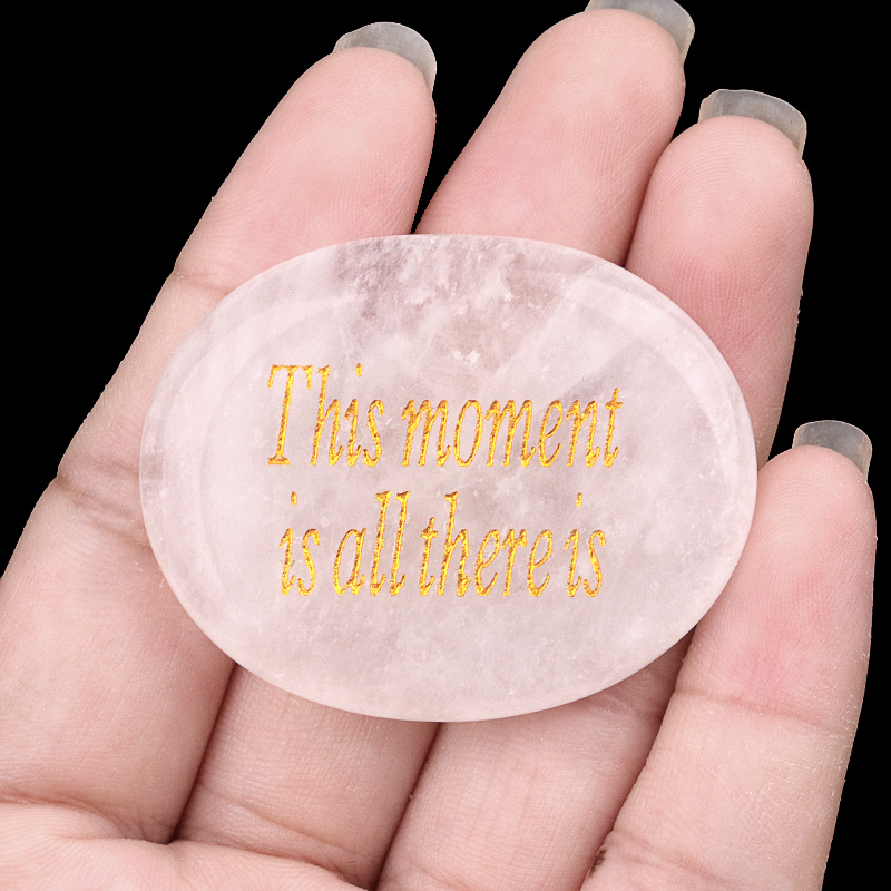 Thumb Worry Stone for Anxiety Stress Relief Chakra Crystals Oval Gemstone Meditation Home Decor Valentines Day Gift