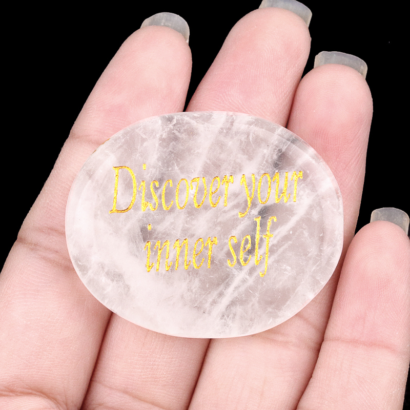 Thumb Worry Stone for Anxiety Stress Relief Chakra Crystals Oval Gemstone Meditation Home Decor Valentines Day Gift
