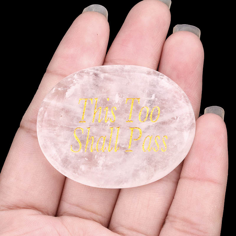 Thumb Worry Stone for Anxiety Stress Relief Chakra Crystals Oval Gemstone Meditation Home Decor Valentines Day Gift