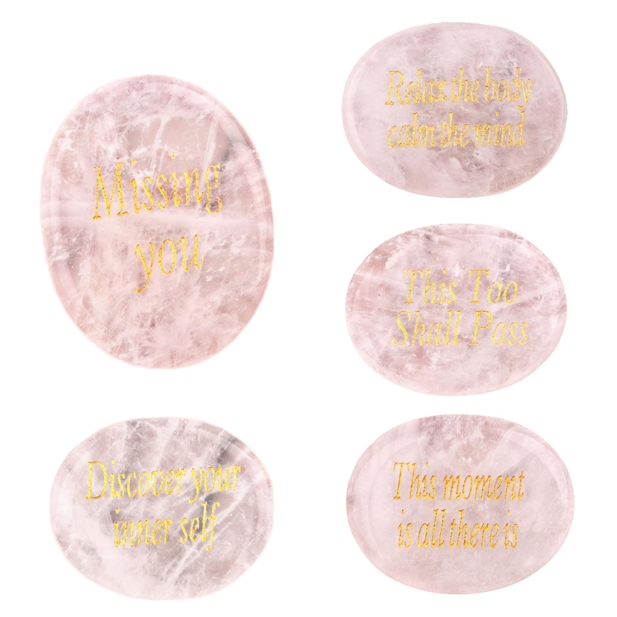 Thumb Worry Stone for Anxiety Stress Relief Chakra Crystals Oval Gemstone Meditation Home Decor Valentines Day Gift