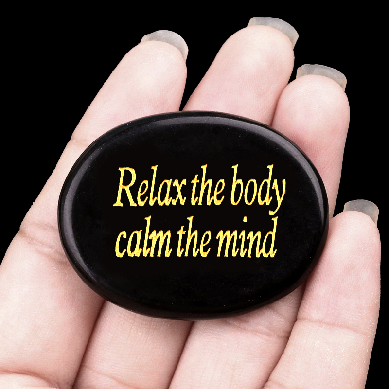 Thumb Worry Stone for Anxiety Stress Relief Chakra Crystals Oval Gemstone Meditation Home Decor Valentines Day Gift