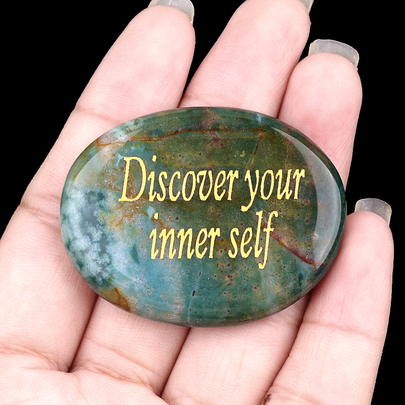 Clear Crystal Thumb Worry Stone for Anxiety Stress Relief Chakra Crystals Oval Gemstone Meditation Home Decor Valentines Day Gift