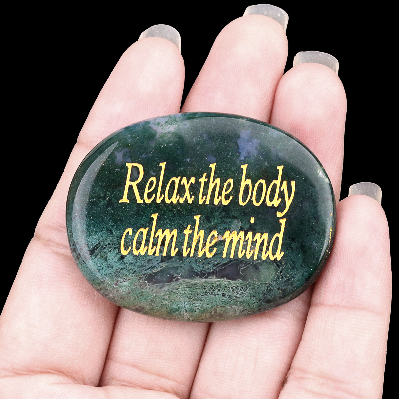 Black Obsidian Thumb Worry Stone for Anxiety Stress Relief Chakra Crystals Oval Gemstone Meditation Home Decor Valentines Day Gift