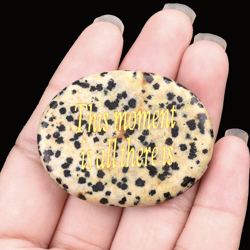 Thumb Worry Stone for Anxiety Stress Relief Chakra Crystals Oval Gemstone Meditation Home Decor Valentines Day Gift