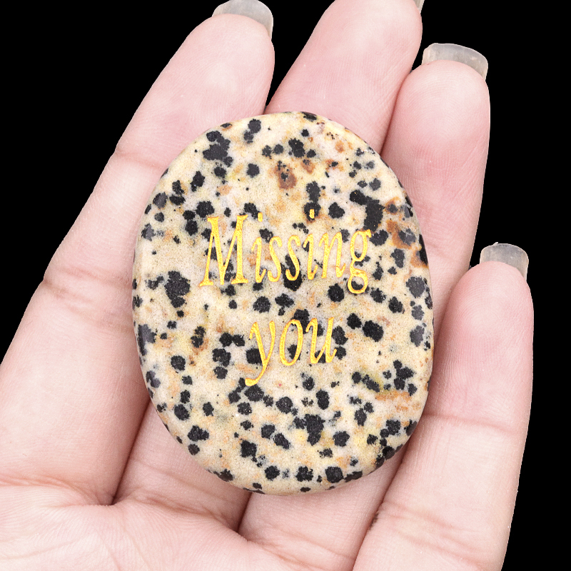 Thumb Worry Stone for Anxiety Stress Relief Chakra Crystals Oval Gemstone Meditation Home Decor Valentines Day Gift