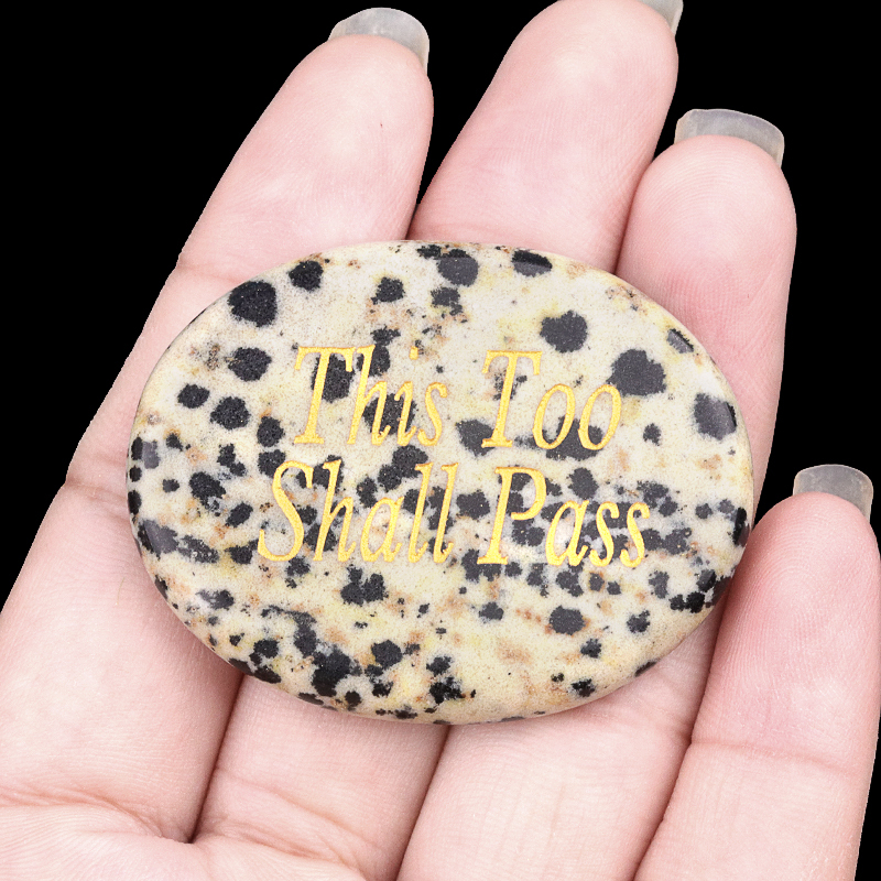 Thumb Worry Stone for Anxiety Stress Relief Chakra Crystals Oval Gemstone Meditation Home Decor Valentines Day Gift