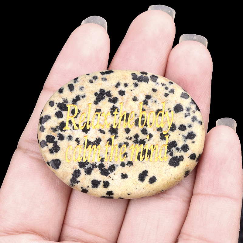 Thumb Worry Stone for Anxiety Stress Relief Chakra Crystals Oval Gemstone Meditation Home Decor Valentines Day Gift