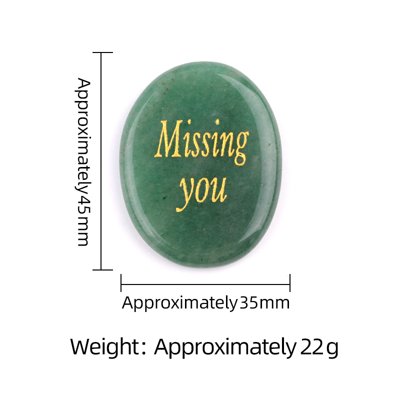 Thumb Worry Stone for Anxiety Stress Relief Chakra Crystals Oval Gemstone Meditation Home Decor Valentines Day Gift