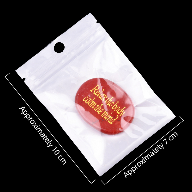Thumb Worry Stone for Anxiety Stress Relief Meditation Home Decor-"Relax the body calm the mind"