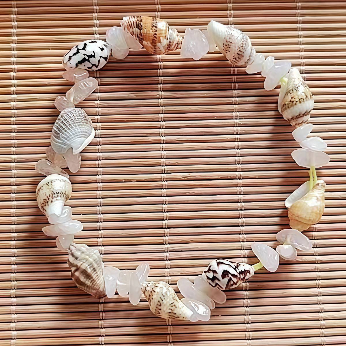 Chip Stone Sea Conch Stretch Gemstone Bracelets