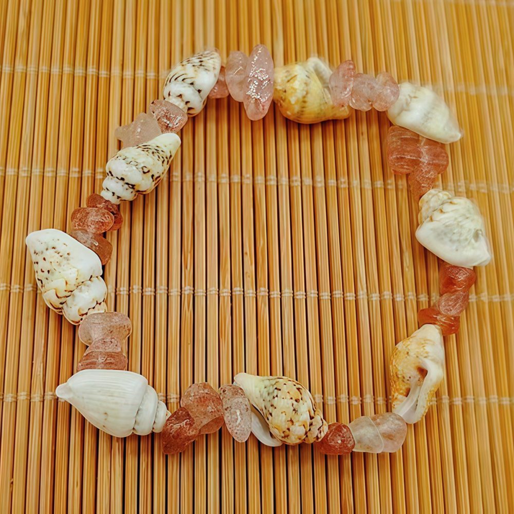 Chip Stone Shell Stretch Gemstone Bracelets
