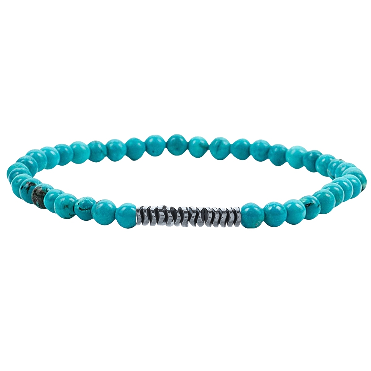 4mm Mini Gemstone Energy Bracelets Crushed Stone Beaded Hematite Spacer Beads Charm Healing Energy Bracelet for Women