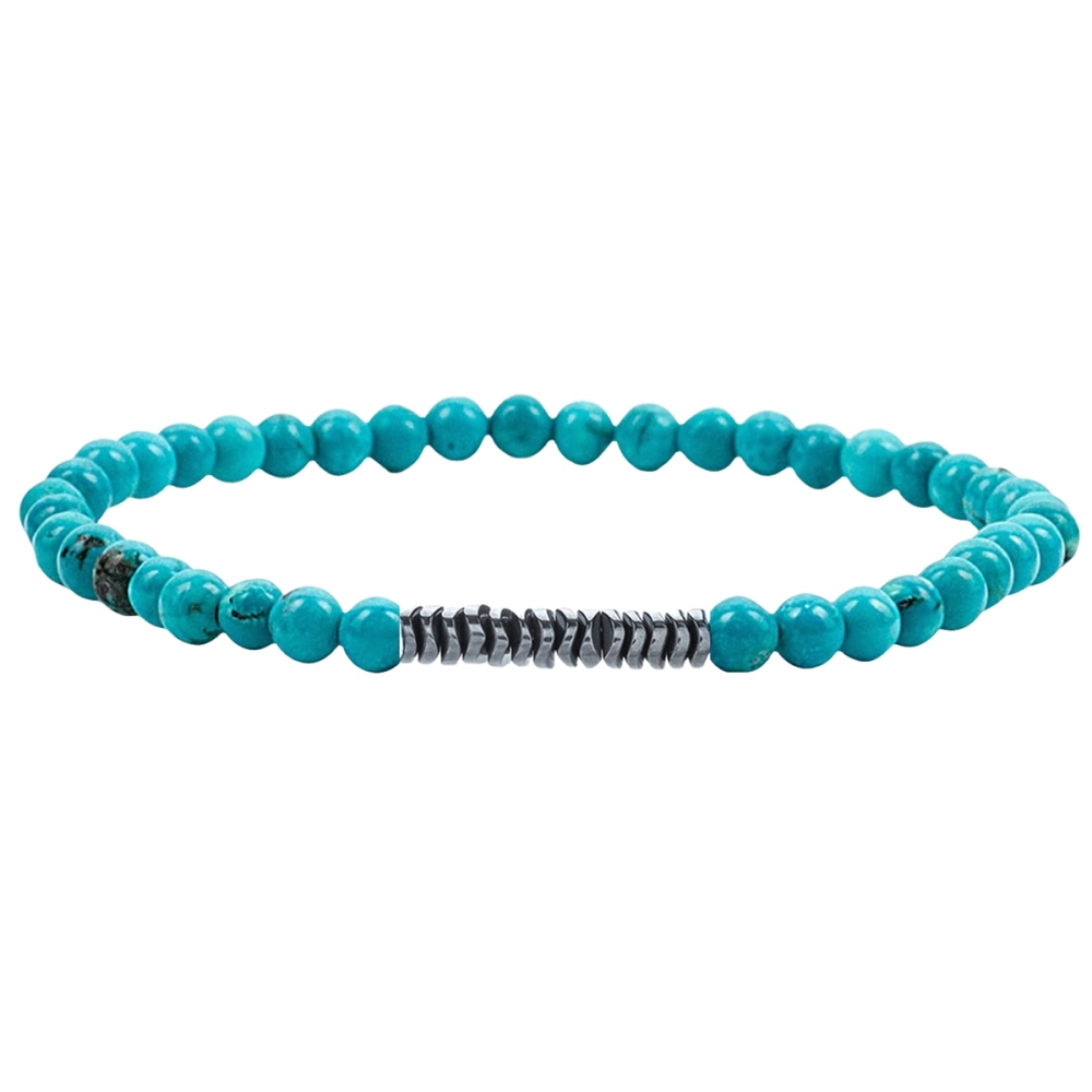 4mm Mini Gemstone Energy Bracelets Crushed Stone Beaded Hematite Spacer Beads Charm Healing Energy Bracelet for Women