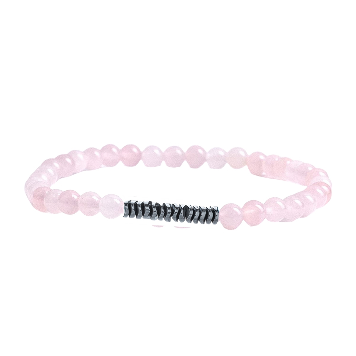 4mm Mini Gemstone Energy Bracelets Crushed Stone Beaded Hematite Spacer Beads Charm Healing Energy Bracelet for Women