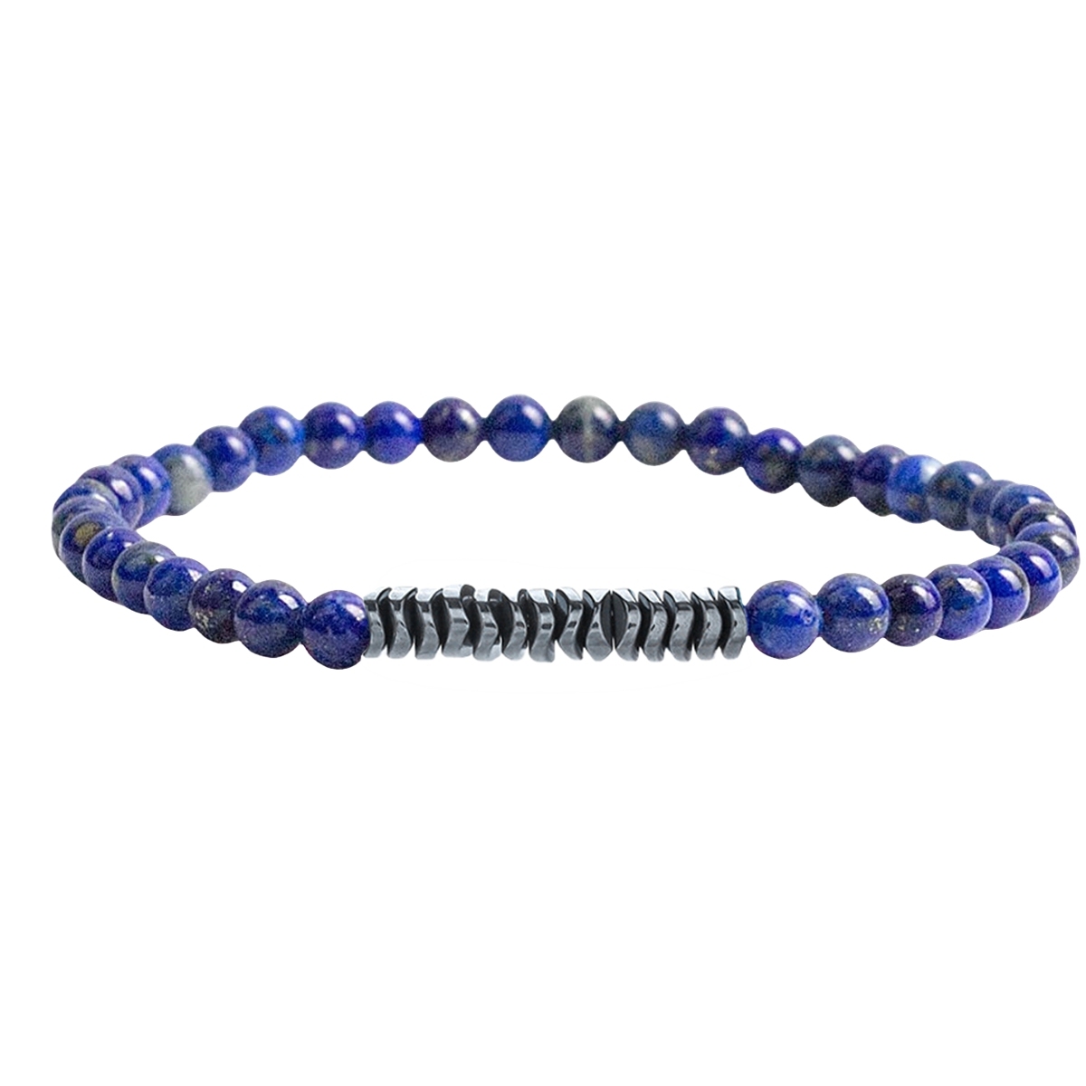 4mm Mini Gemstone Energy Bracelets Crushed Stone Beaded Hematite Spacer Beads Charm Healing Energy Bracelet for Women
