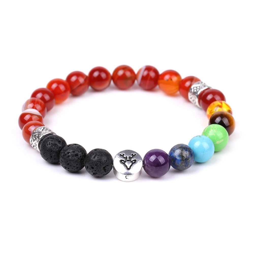 7 Chakra Gemstone Bracelet  Natural Healing Stone Energy Balance Jewelry for Women Men Reiki Meditation Yoga Spiritual